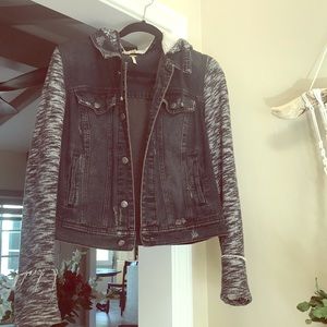 Free People black Denim Jacket